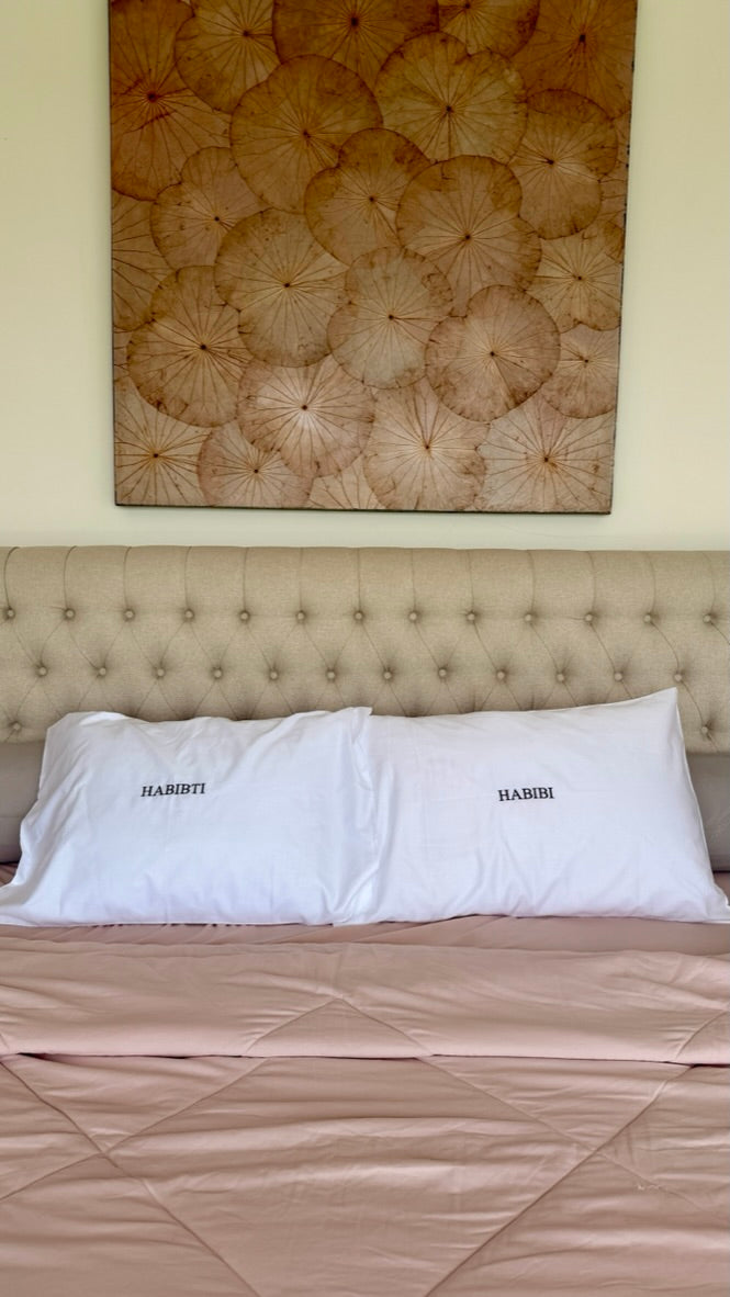 Embroidered Pillowcases - Habibti & Habibi