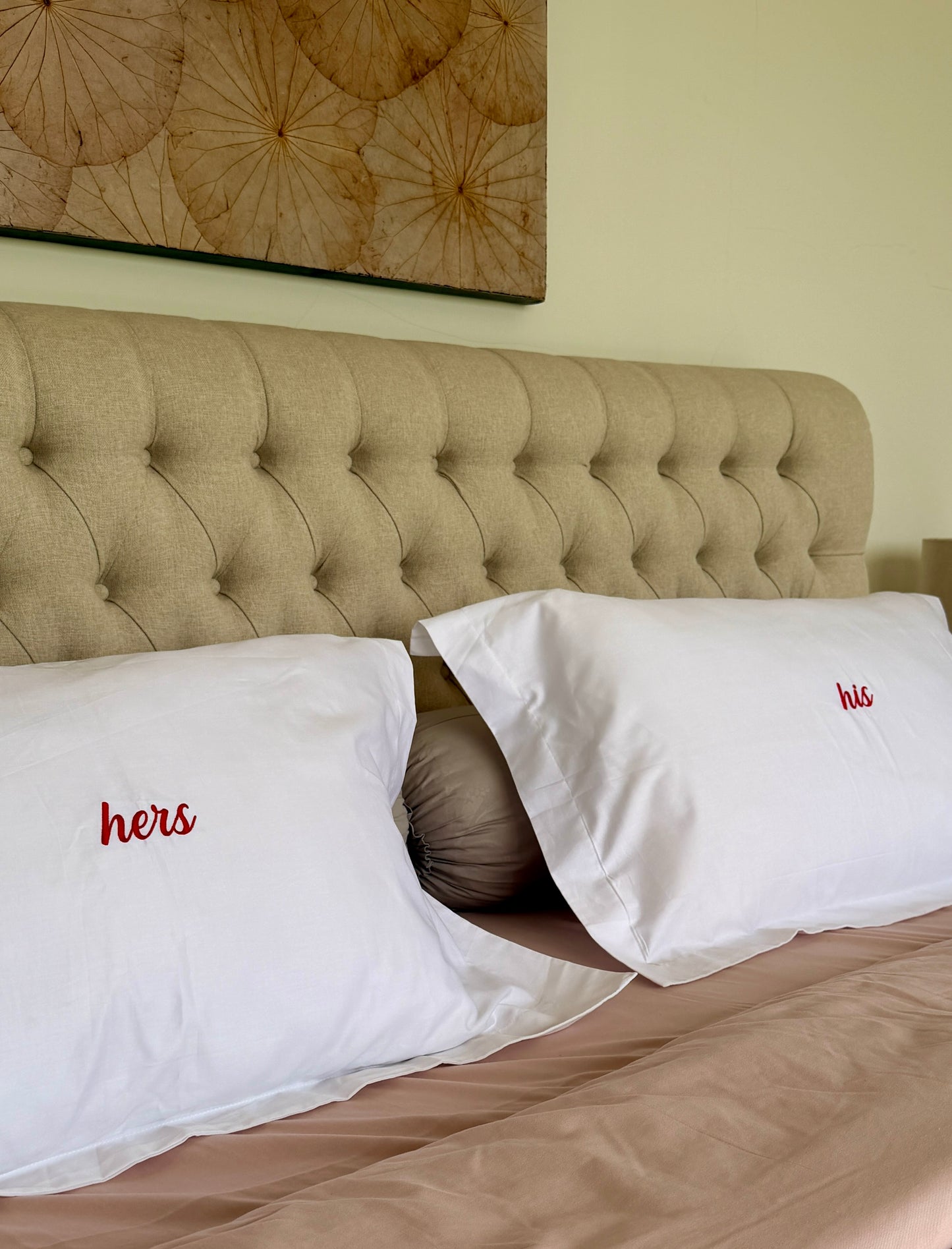 Embroidered Pillowcases - His & Hers