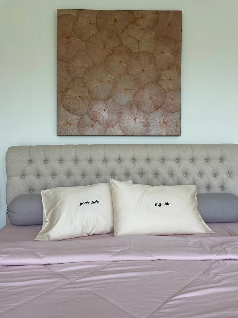 Embroidered Pillowcases - My side & Your side