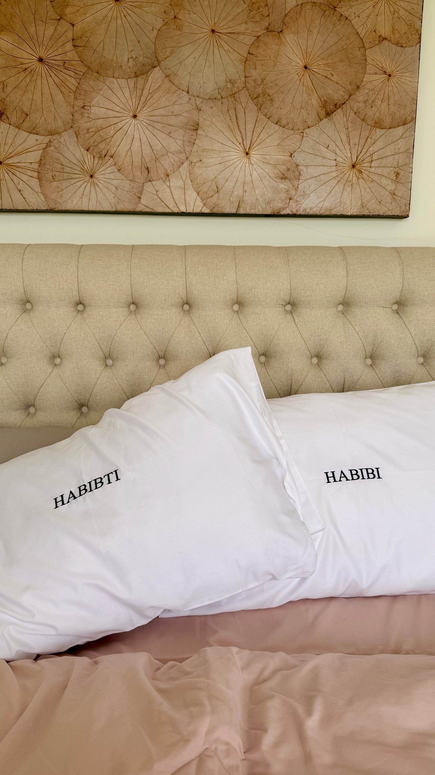 Embroidered Pillowcases - Habibti & Habibi