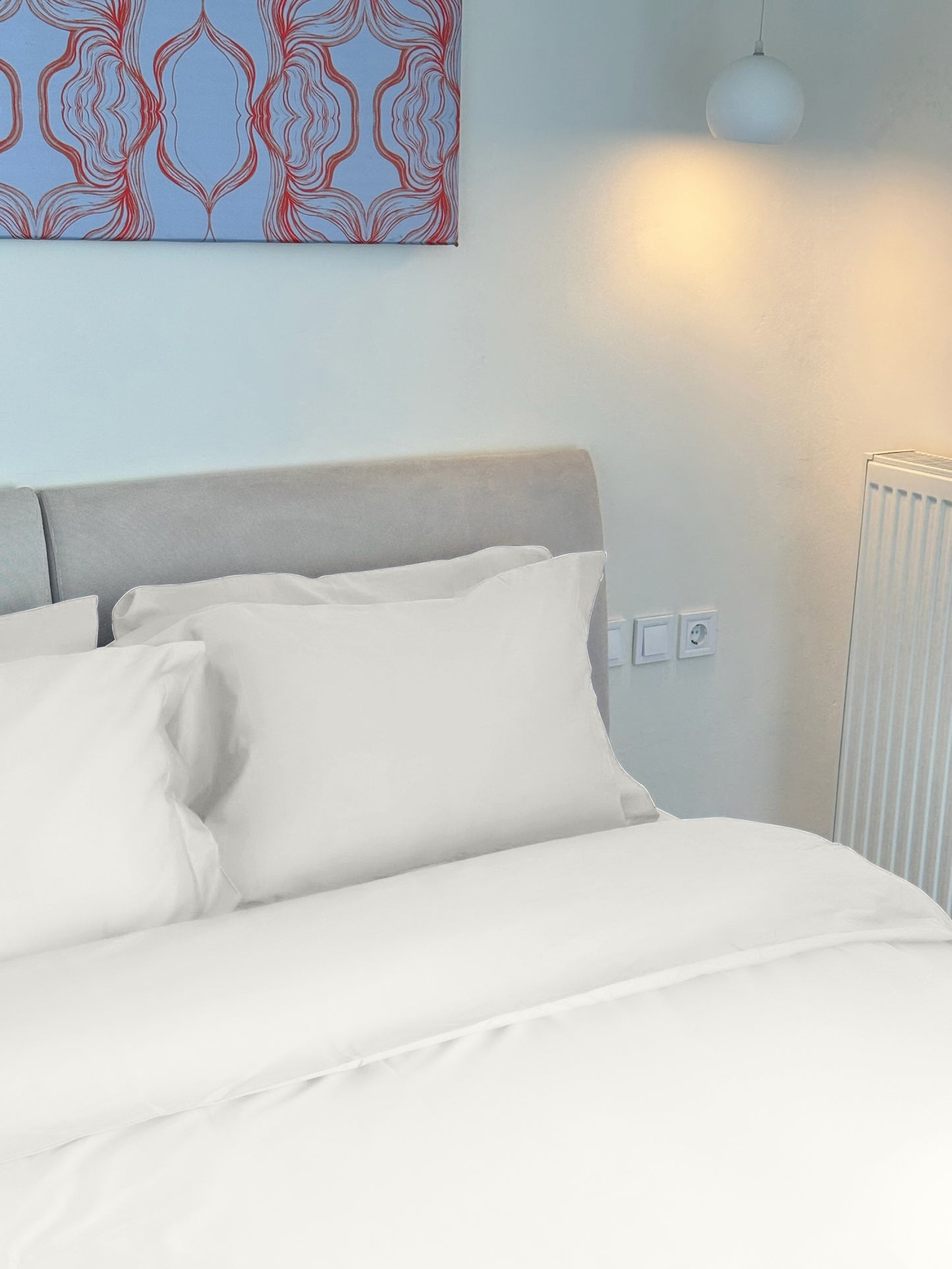 300 Thread Count Duvet Cover Set in Snow